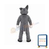 Cute Grey Dog Mascot Costume