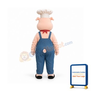 Chef Pig Mascot Costume