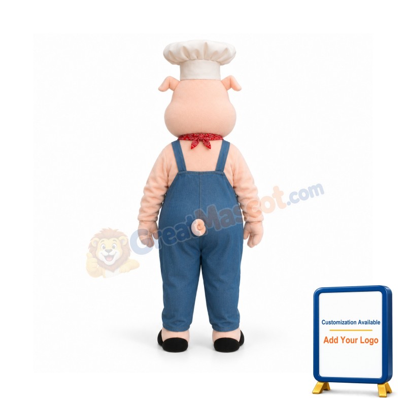 Chef Pig Mascot Costume