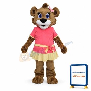 Cute Female Lion Mascot Costume