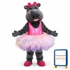 Ballerina Hippo Mascot Costume