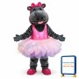Ballerina Hippo Mascot Costume