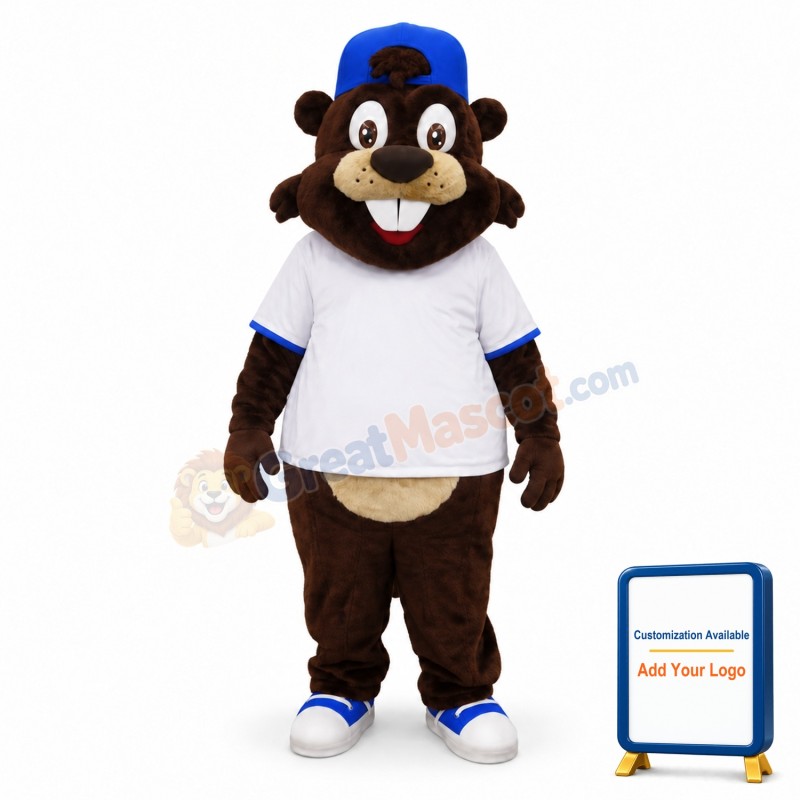 College Beaver Mascot Costume