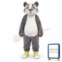 Grey White Hamster Mascot Costume