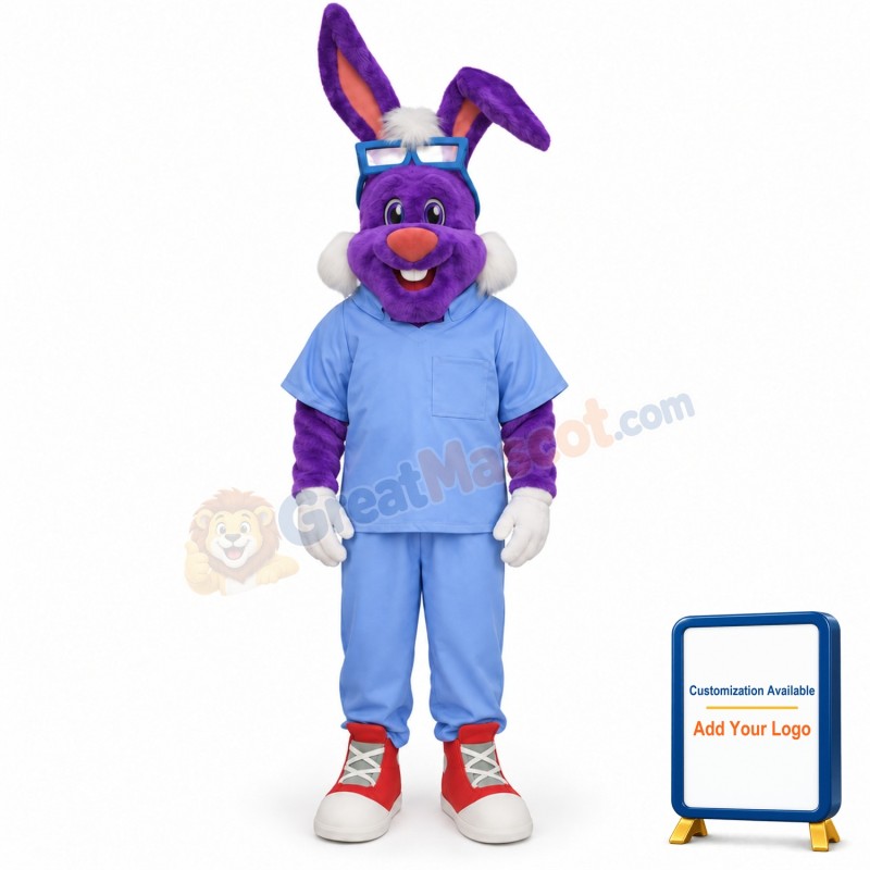 Dr Rabbit Mascot Costume