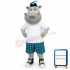 Sunny Hippo Mascot Costume