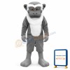 Grey White Monkey Mascot Costume