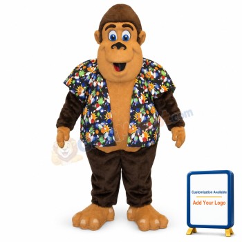 Happy Gorilla Mascot Costume