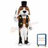 Brown White Dog Mascot Costume