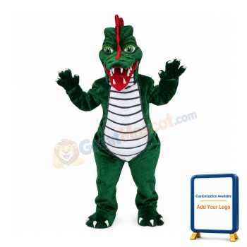 Green Dragon Mascot Costume