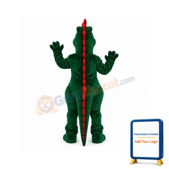 Green Dragon Mascot Costume