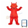 Red Blaze Dragon Mascot Costume