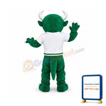 Green Devil Mascot Costume