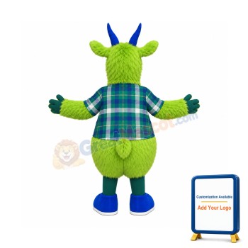 Green Goat Mascot Costume