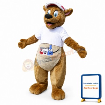 Happy Kangaroo Mascot Costume
