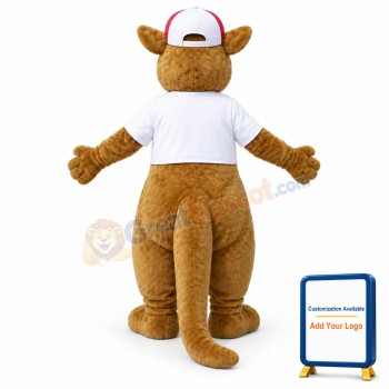 Happy Kangaroo Mascot Costume