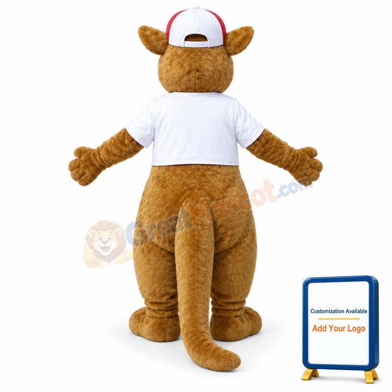 Happy Kangaroo Mascot Costume