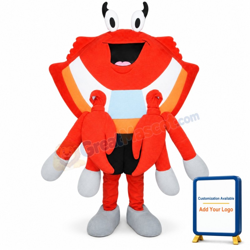 Cute Crab Mascot Costume