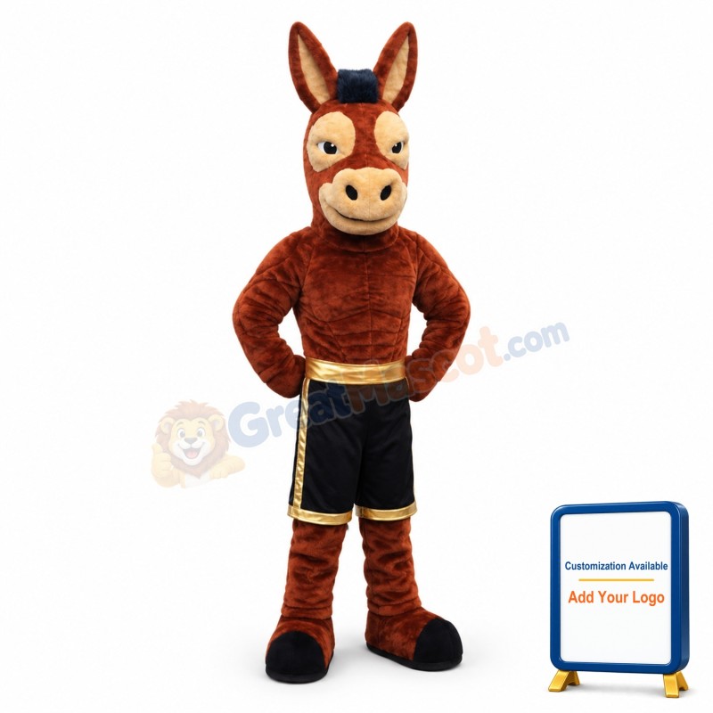 Power Mule Mascot Costume