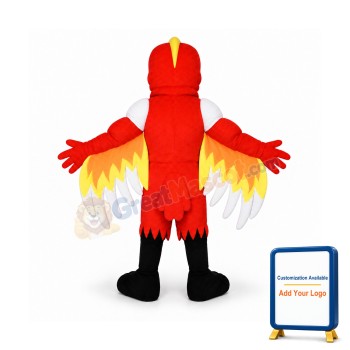 Red Power Fierce Bird Mascot Costume