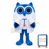 Cute Blue Owl Mascot Costume