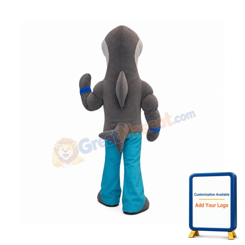 Cute Shark Mascot Costume