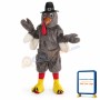 Grey Turkey Mascot Costume