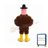 Pink Head Turkey Mascot Costume