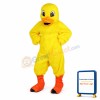 Cute Yellow Duck Mascot Costume