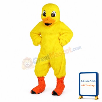 Cute Yellow Duck Mascot Costume