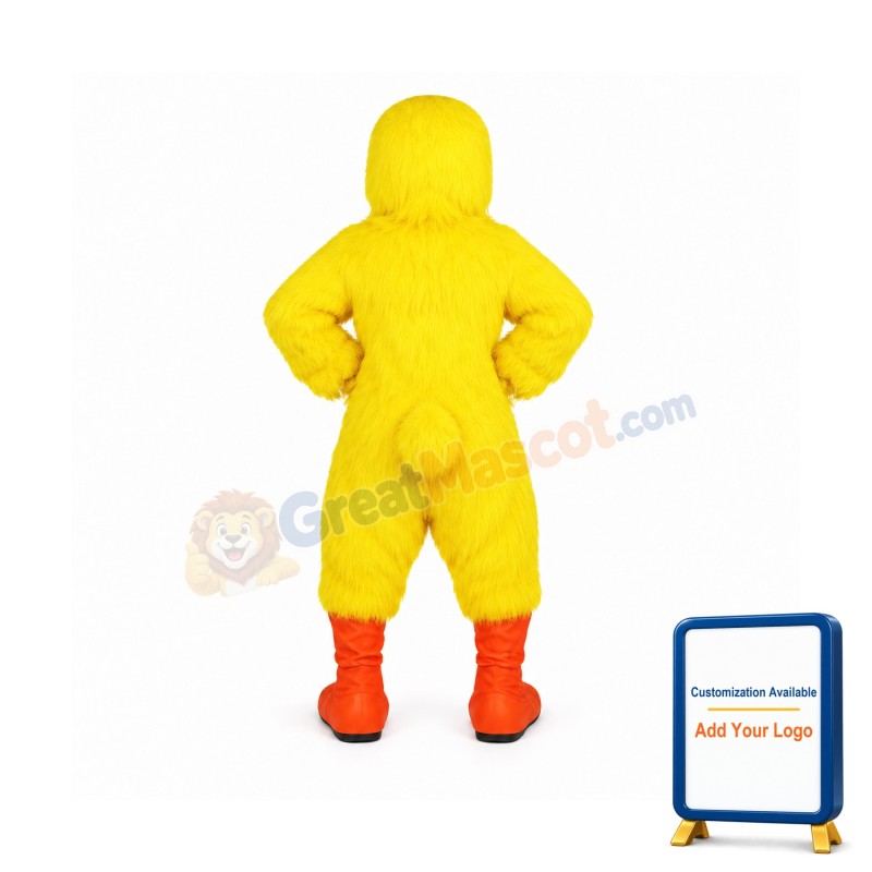 Cute Yellow Duck Mascot Costume