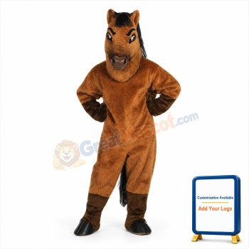 Brown Horse Mascot Costume