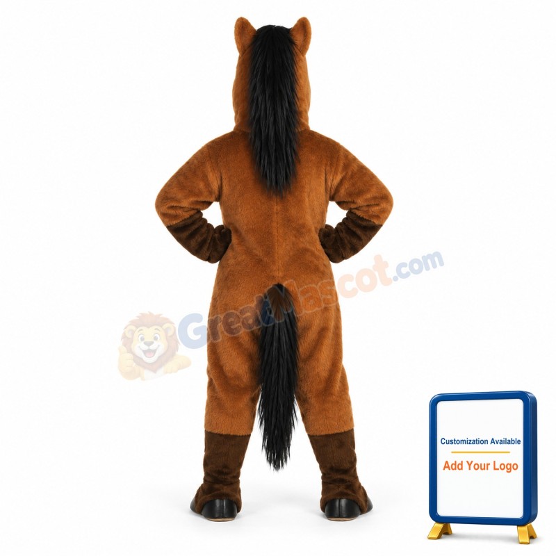 Brown Horse Mascot Costume