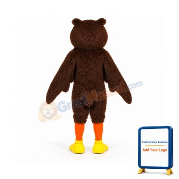 Cute Brown Owl Mascot Costume