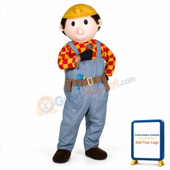 Builder Buddy Mascot Costume