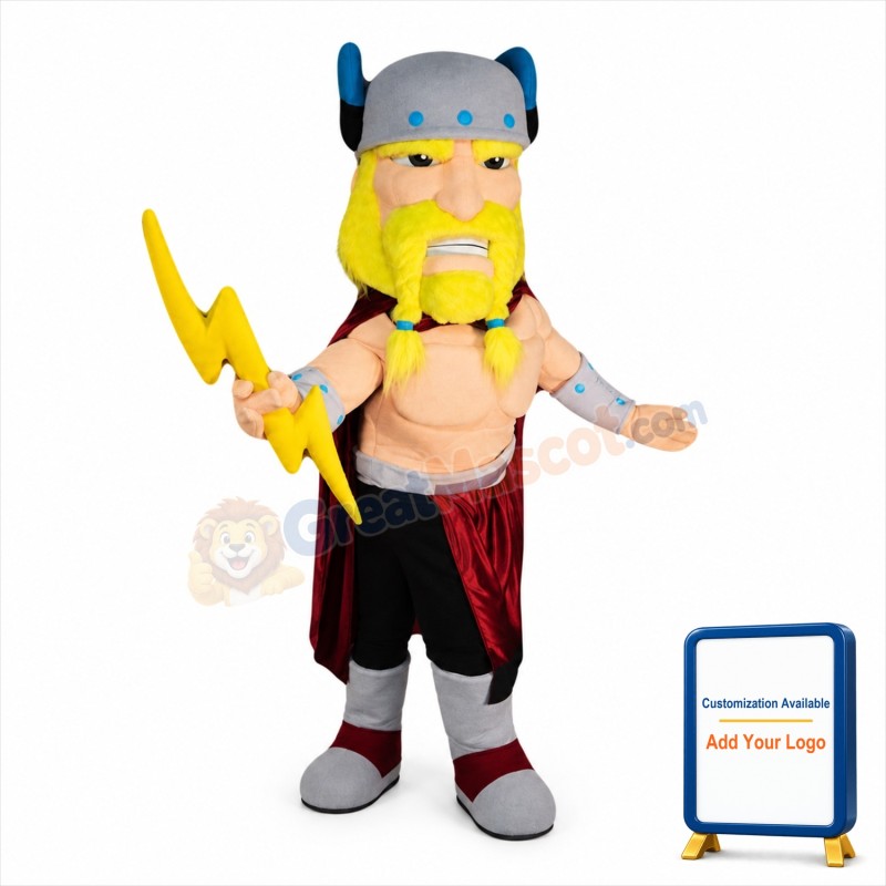 Thor Viking Mascot Costume