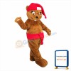 Christmas Beaver Mascot Costume