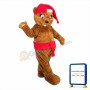 Christmas Beaver Mascot Costume