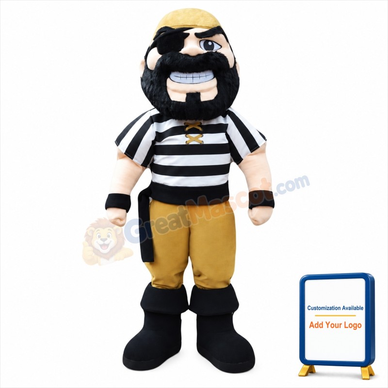 High Quality Pirate Mascot Costume