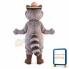 Grey Raccoon Mascot Costume