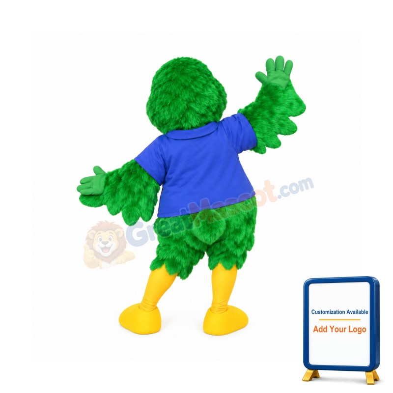 Green Parrot Mascot Costume