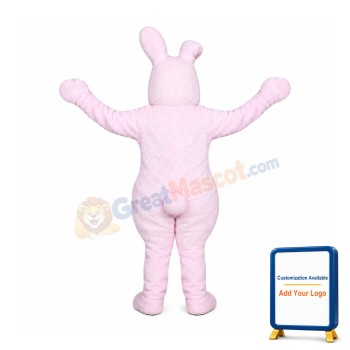 Pink Easter Bunny Mascot Costume