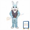 Blue Easter Bunny Mascot Costume
