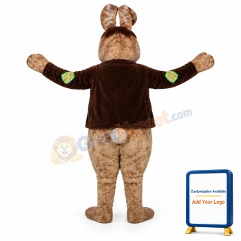 Brown Easter Bunny Mascot Costume