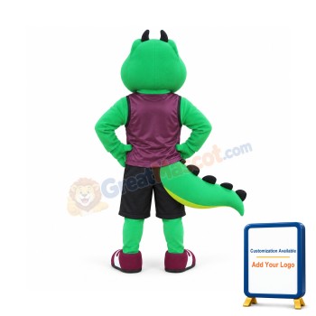 College Crocodile Mascot Costume