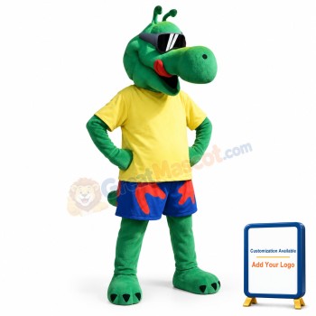 Cool Alligator Mascot Costume