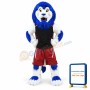 Blue Sport Lion Mascot Costume
