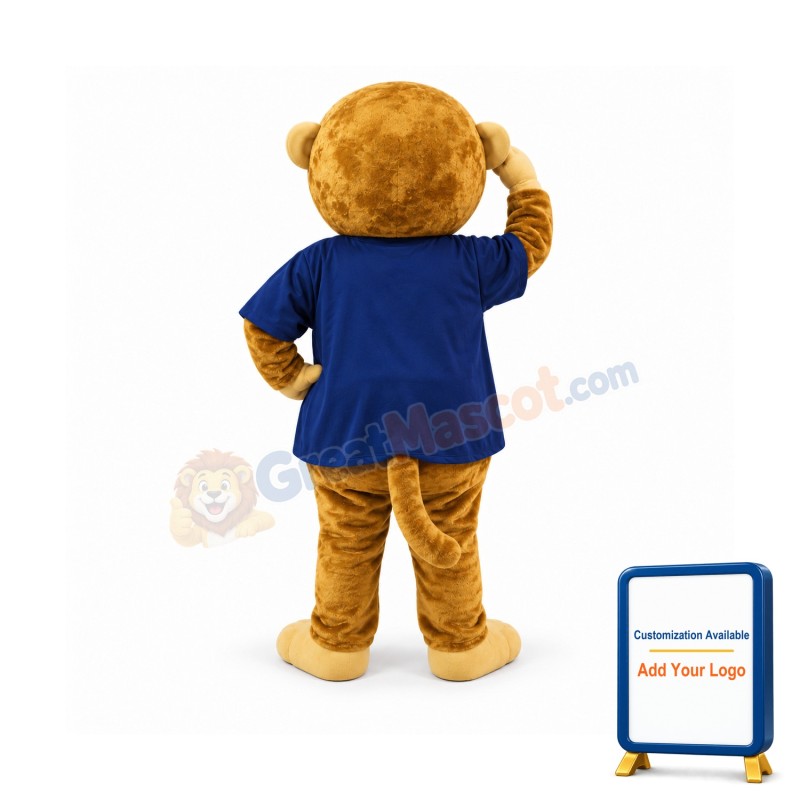 Cute Brown Monkey Mascot Costume