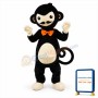 Cute Black Monkey Mascot Costume