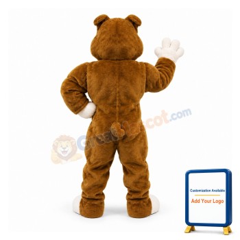 Power Muscular Bulldog Mascot Costume